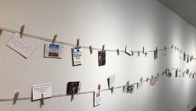 Fort Collins secrets are on display at the Lincoln Center in Fort Collins following the PostSecret show earlier this month.