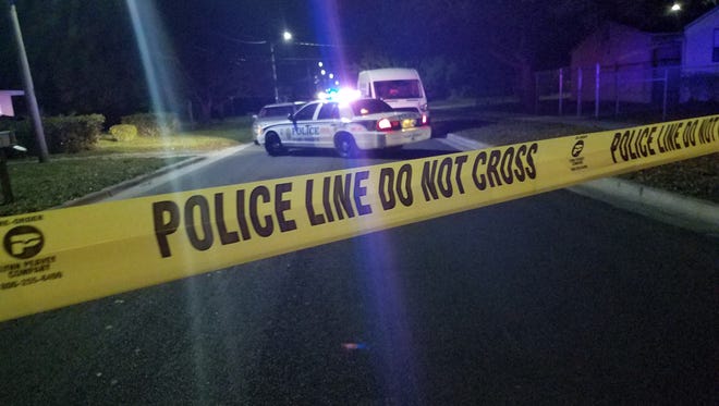Police were at the scene of a reported burglary in the 1400 block of Avenue M in Fort Pierce Friday night, when an officer shot and injured a suspect.