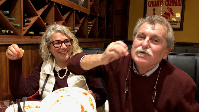 Annagloria and Enzo Corti of Tuscany tore into the meatballs at Tabella in Hattiesburg and "ended up sopping up the leftover marinara on the plate with the focaccia just as any veteran Mississippian would do at the end of a biscuit and gravy experience," said to Robert St. John.