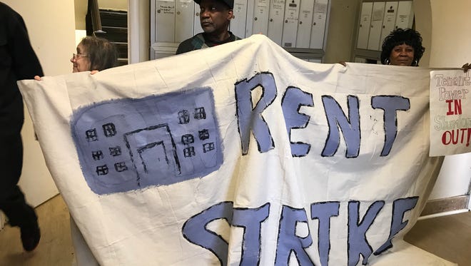 Residents of 447 Thurston Road officially kicked off their rent strike on March 1.