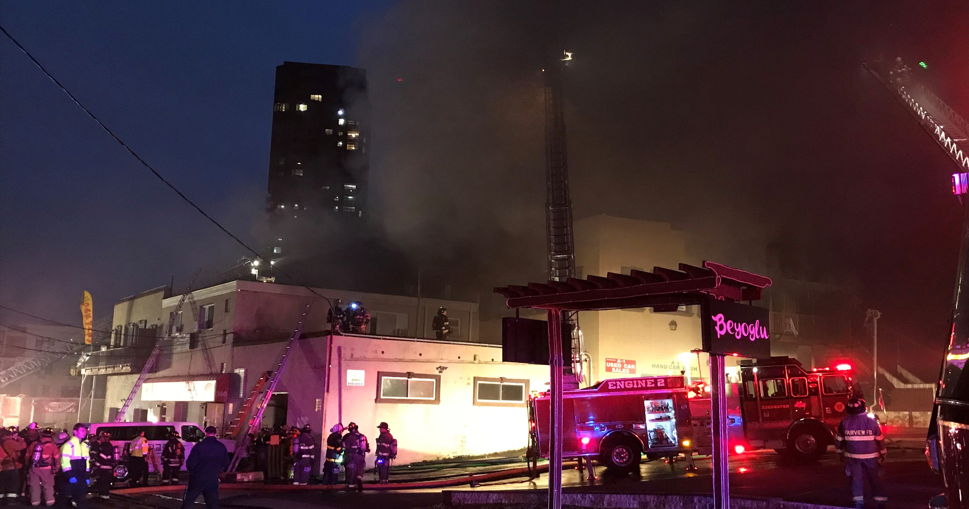 Harrowing escape from fire in Edgewater NJ