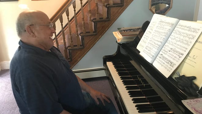 Rudy Godoy, 72, is a Vietnam Veteran and pianist who graduated from The Julliard School.