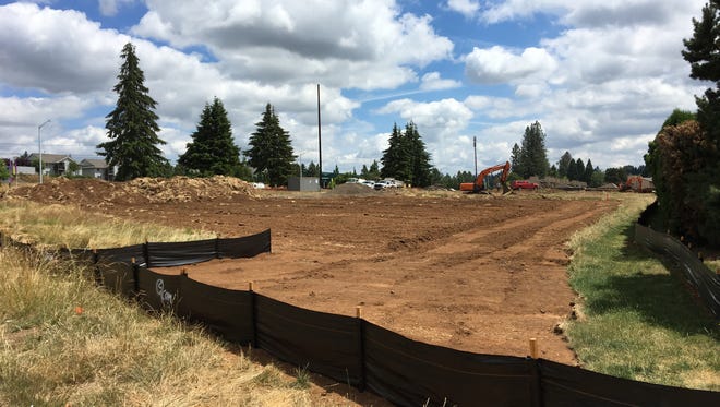 Development of the site for a future memory care facility at 6161 Commercial St. SE in Salem, Oregon, on June 22, 2018.