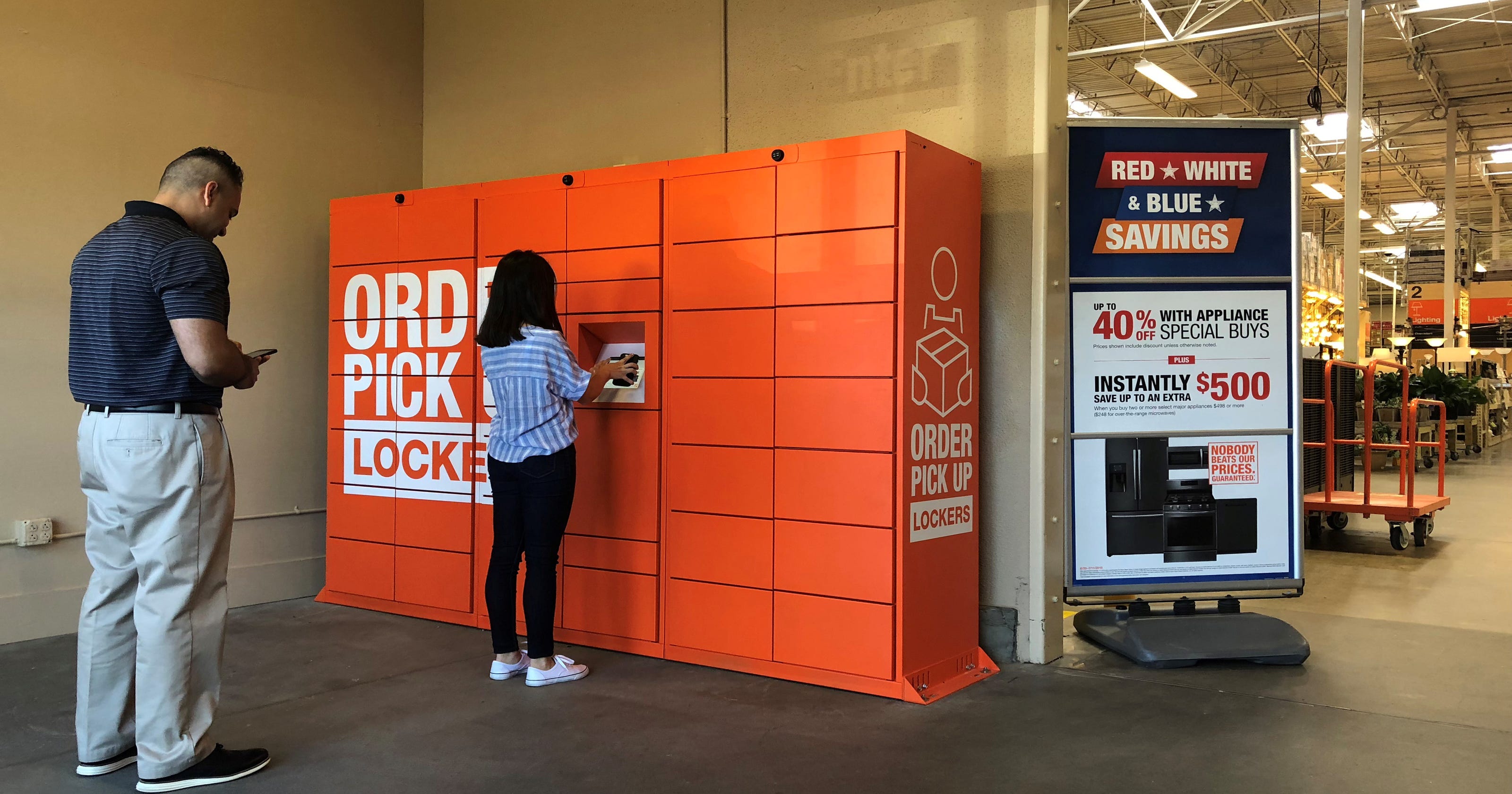 Home Depot to install instore lockers