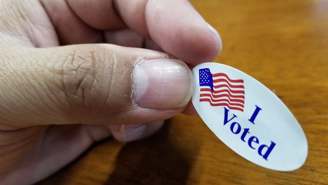 "I voted" sticker 2018