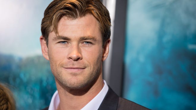 Chris Hemsworth arrives at the "In The Heart Of The Sea" New York premiere on Dec. 7, 2015 in New York.