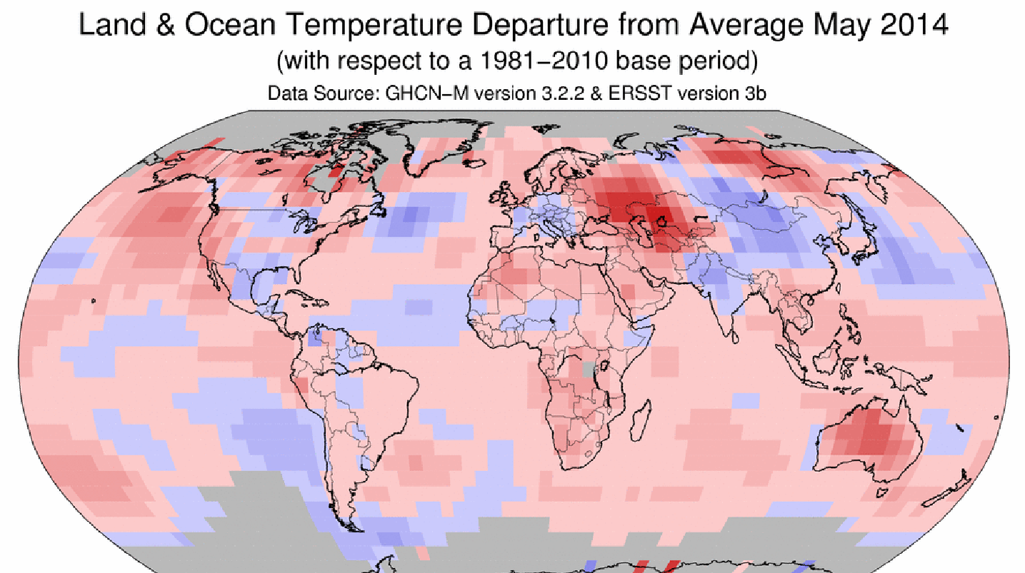 May 2014 was Earth's warmest May on record