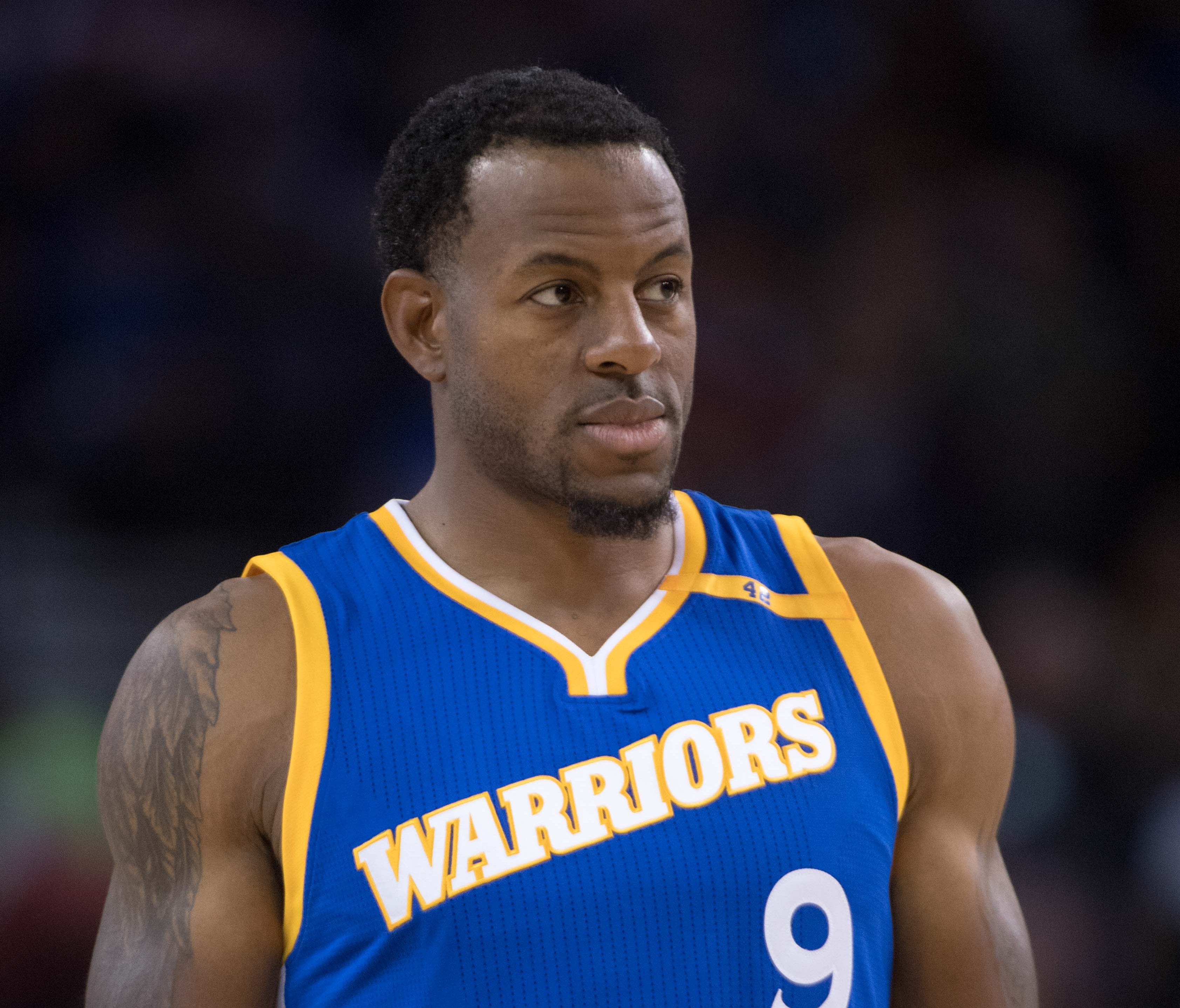 Andre Iguodala during the second quarter against the Phoenix Suns at Oracle Arena.