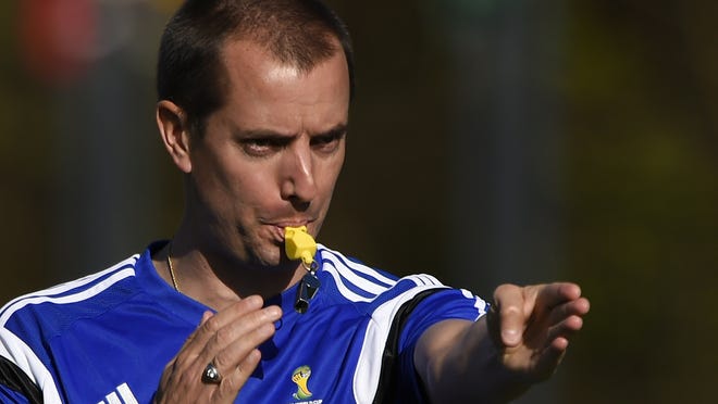 
U.S. referee Mark Geiger, a former teacher at Lacey High School from Beachwood, will work his first World Cup game when Colombia plays Greece on Saturday.
