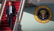 Trump steps off Air Force One as he arrives at Palm