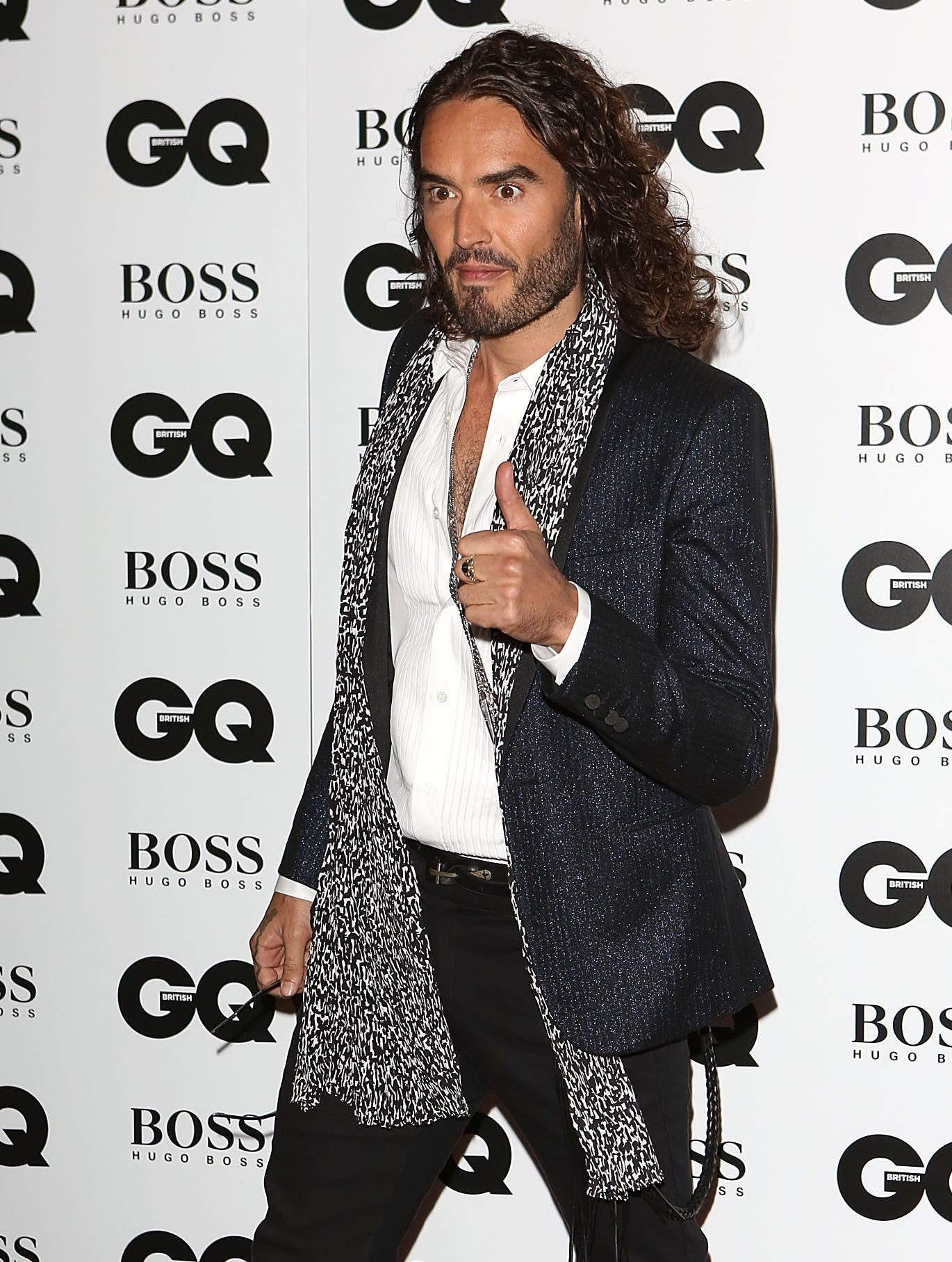 Consider Miniature Augment Russell Brand makes Nazi jokes about Hugo Boss