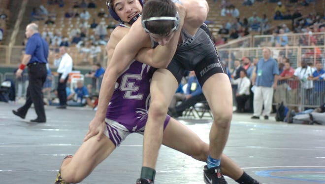 Cypress Lake sophomore Jalen Soto fought off Jensen Beach's Konner McHale in the Class 2A championships at 132 pounds, but fell 3-1 in the state final.