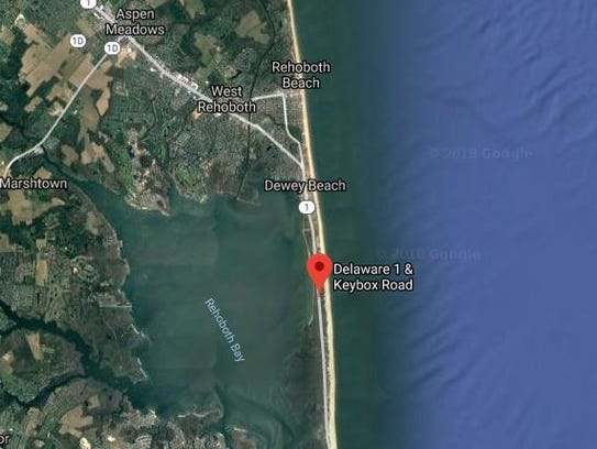 A man was killed near Keybox Road south of Dewey Beach