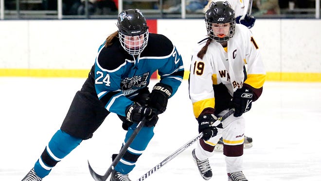 Mia Dunning led the Bay Area Ice Bears with 12 goals and 13 assists last season. The sophomore defenseman from Ashwaubenon is already receiving interest from NCAA Division I women's hockey teams.