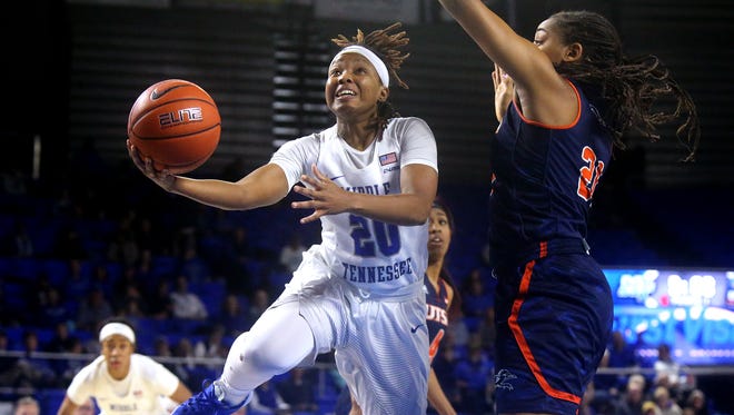 MTSU's Ty Petty (20) ranks in the Top 5 in scoring in C-USA.