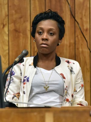 Witness Jocelyn Suggs testified in Paterson court in the trial.