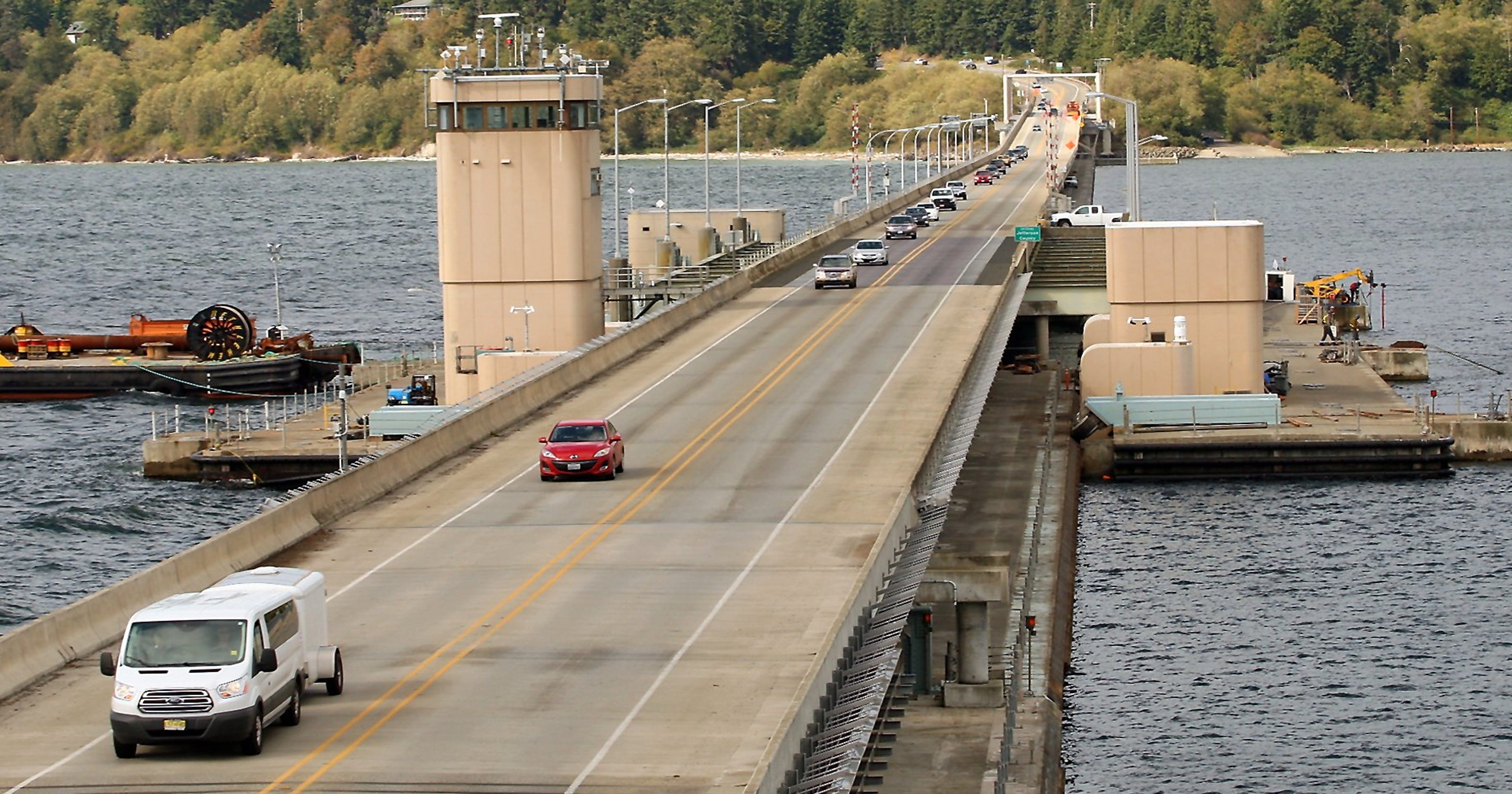 Hood Canal Bridge maintenance work continues this summer