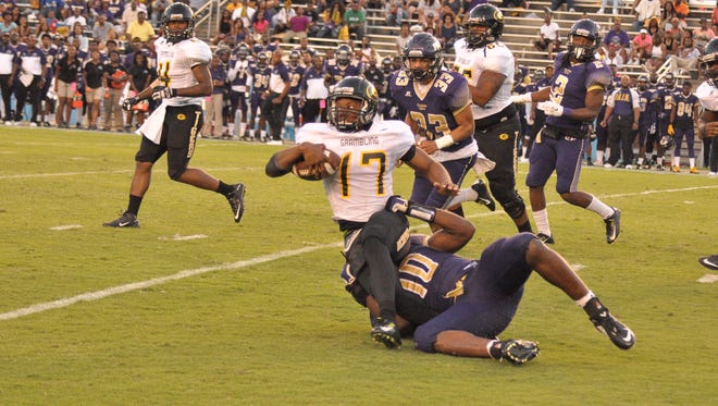 Grambling quarterback Johnathan Williams accounted for 7 touchdowns in a win over Prairie View A&M.