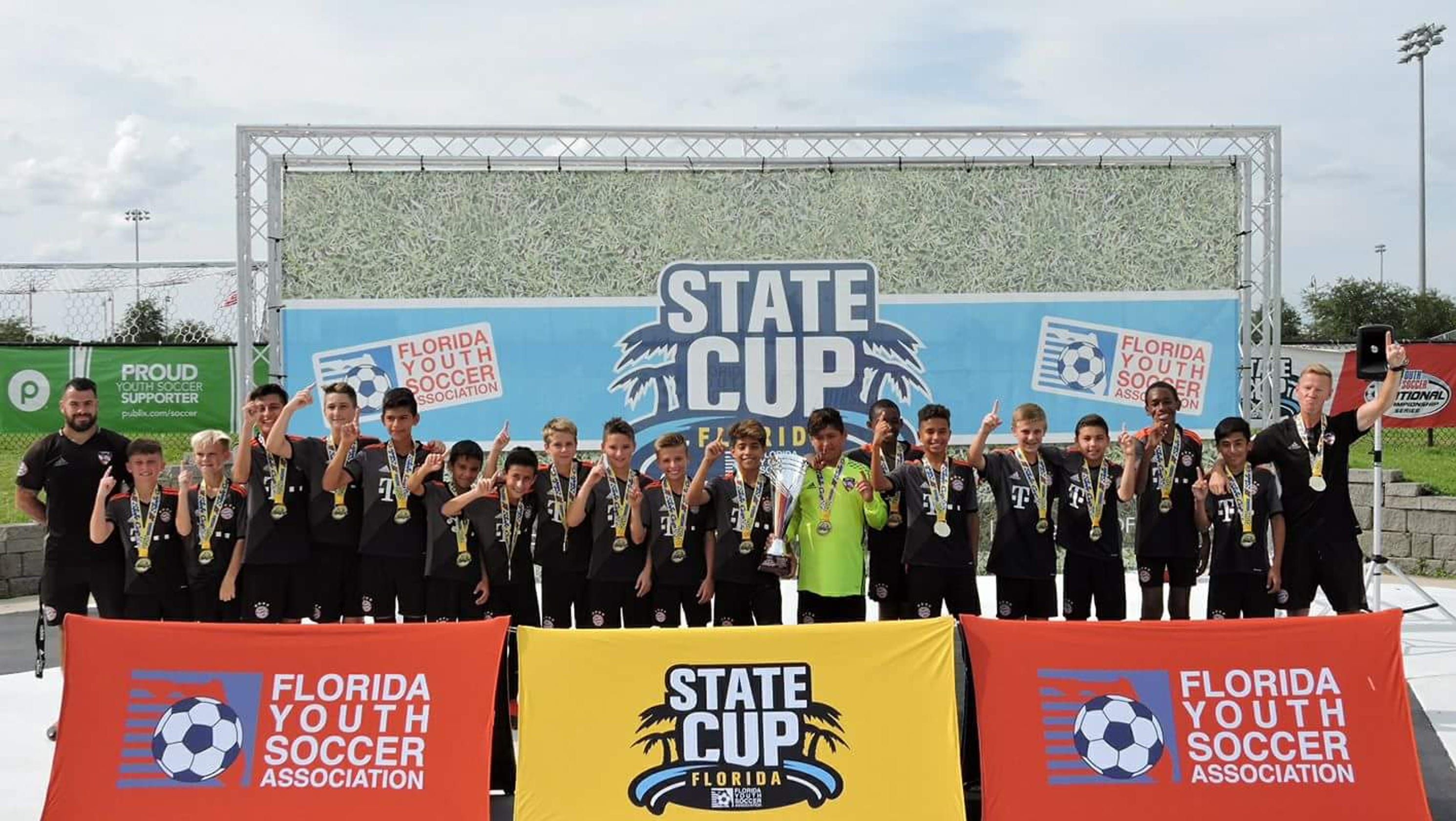 Youth soccer Florida West U13 boys team wins state cup