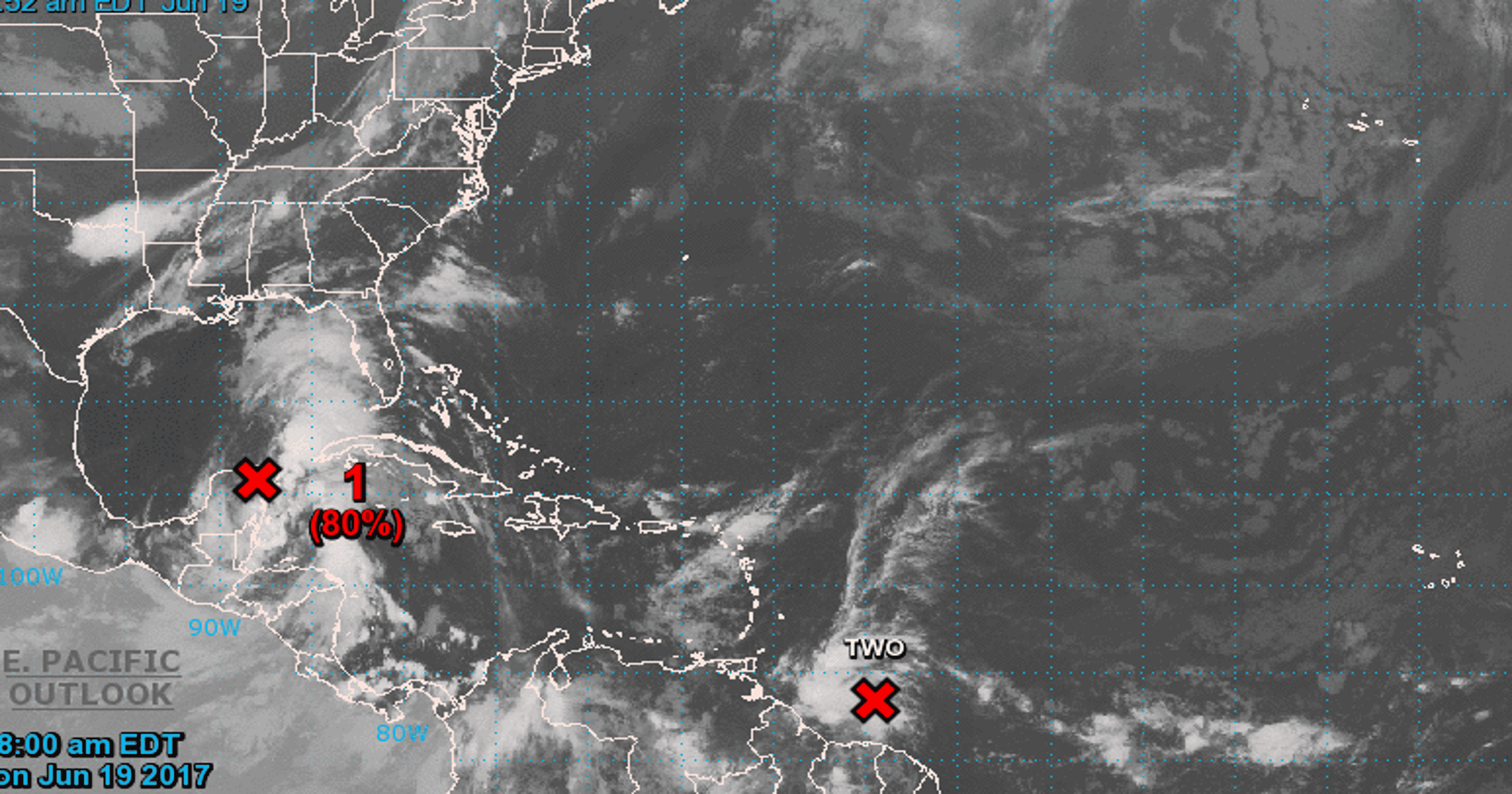 Tropical storms likely to form in Gulf, Atlantic