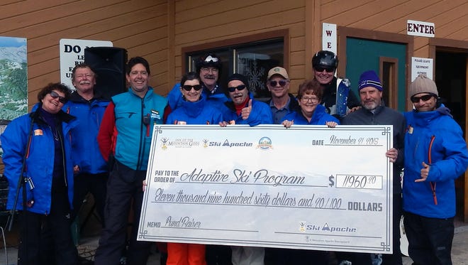 Ski Apache donates more than $11,0000 to the Ski Apache Adaptive sports program.