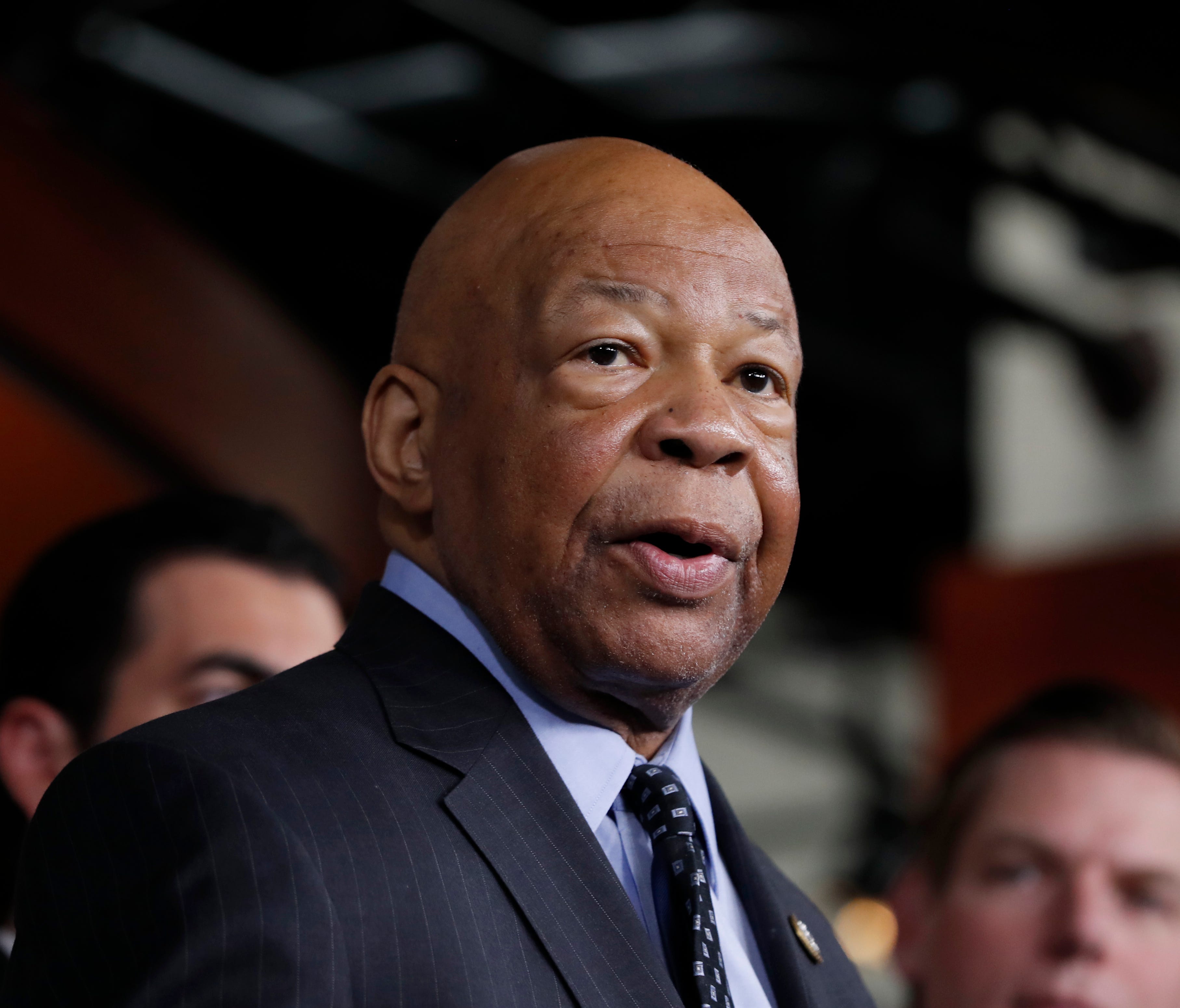 In this May 17, 2017 file photo, Rep. Elijah Cummings, D-Md. speaks during a news conference on Capitol Hill in Washington.