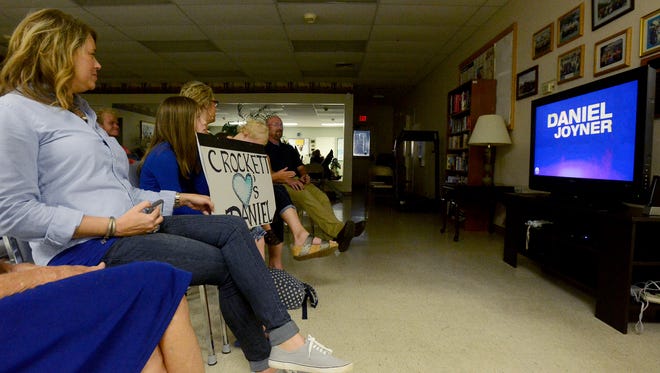 Family and friends of Daniel Joyner gathered at the Crockett County Senior Citizens Center in Alamo to watch him perform during the first live show of season 11 of America's Got Talent, Tuesday.