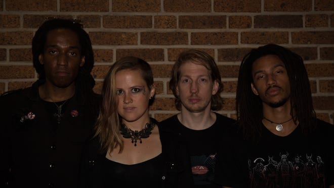 From left: New Brunswick-based gHyp:See & the Wichts are bassist Sam J. Passion, vocalist-keyboardist Audrey Wichtim, drummer Jack Leary and guitarist Justin Humphrey.