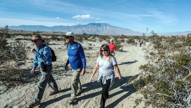The Coachella Valley is home to numerous trails for hikers of all skill levels, including the new Kim Nicol Trail, a 5.6-mile loop at Desert Edge, which opened on Friday, March 9, 2018.