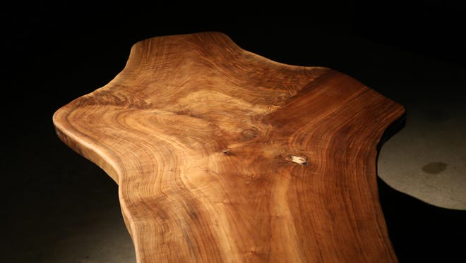 The Jesus Cut slab table, by Contour.