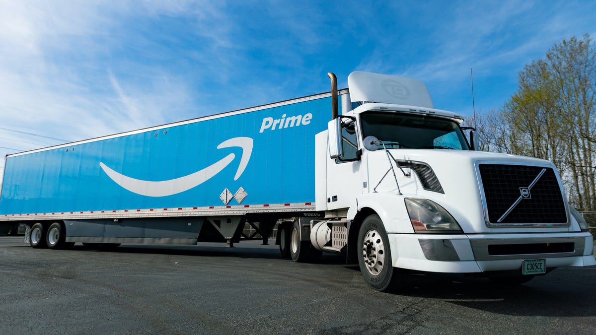 Amazon Prime delivery truck