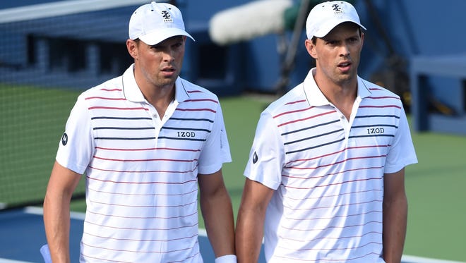 Bob and Mike Bryan will take part at Madisen's Match at Suncoast Credit Union Arena on Monday.