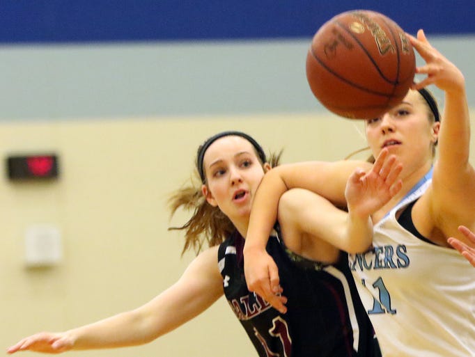 Menomonee Falls' Karly Volz and Brookfield Central's
