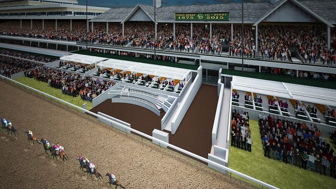 Rendering of planned suites at Churchill Downs.