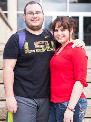 Siblings from Cuba, Andy and Jany Labrada Gonzalez, are also LSU students July 18, 2016.  