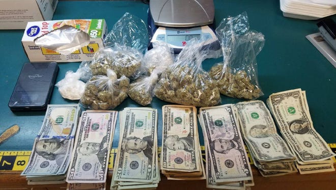 Monterey County Sheriff's deputies seized marijuana, cocaine, cash and more during an arrest in the Boronda area on Saturday.