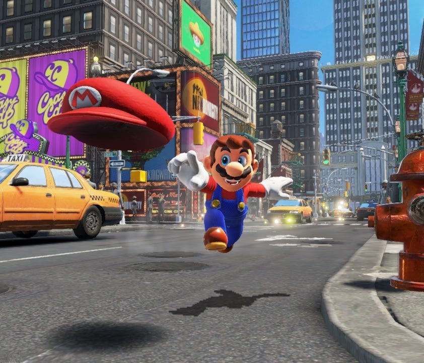 A scene from 'Super Mario Odyssey.'