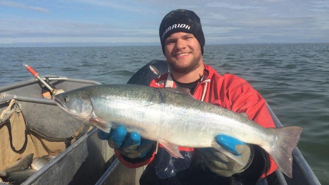Cyclones player Dax Lauwers spent the summer fishing in Alaska.