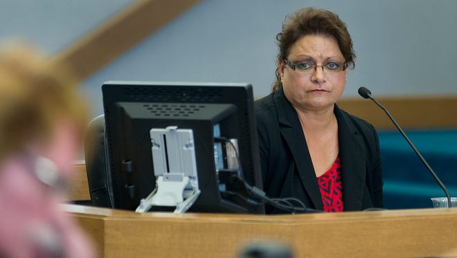 LCPD lead investigator Detective Irma Palos       testifies during the murder trial of Tai Chan Thursday afternoon.