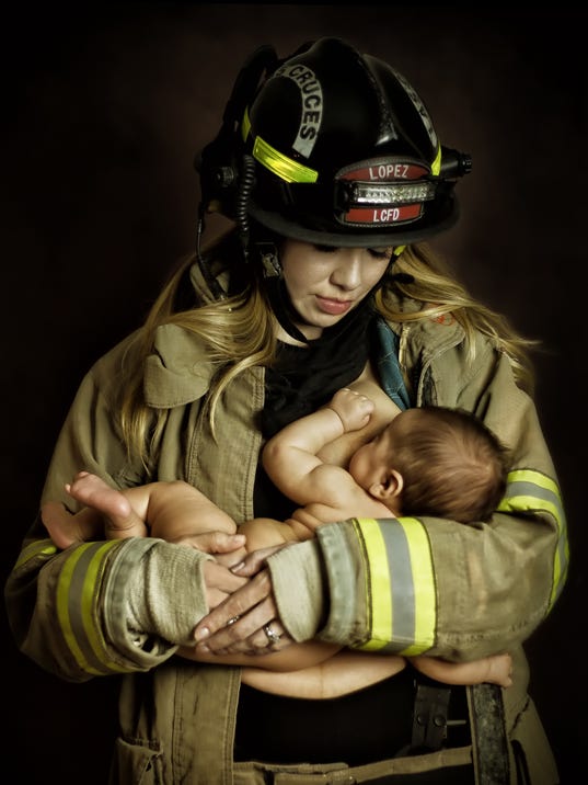 Firefighter Uniform Nursing Photo Stirs Controversy 