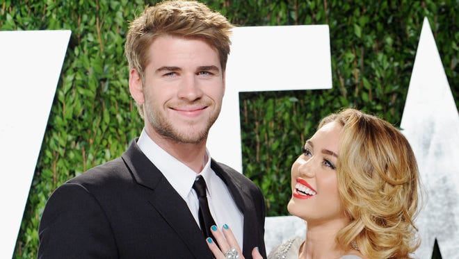 Miley and Liam in happier times.