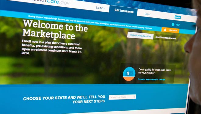 HealthCare.gov insurance marketplace internet site.