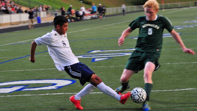 The first meeting between the Reynolds and Roberson soccer teams (on Sept. 24) was decided by a penalty shootout.