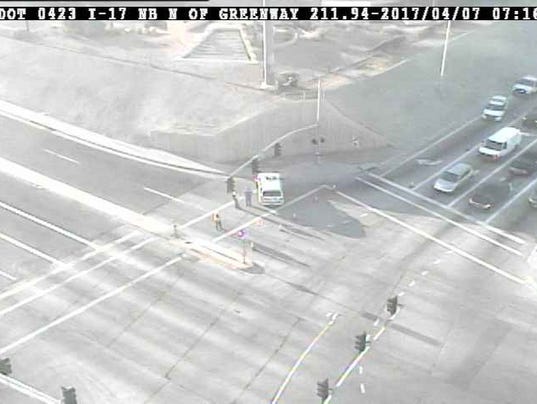 Phoenix Police Department were investigating a fatal accident involving a pedestrian Friday morning on the Greenway Road on-ramp to the I-17