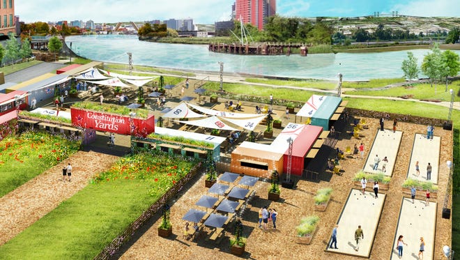 The new Constitution Yards Beer Garden is expected to open on Wilmington's Riverfront later this month.