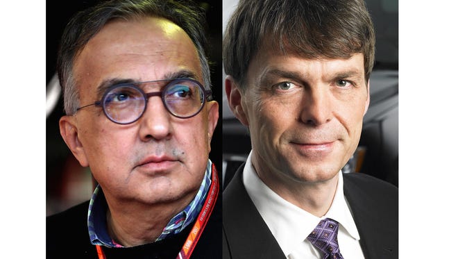 Sergio Marchionne and Mike Manley