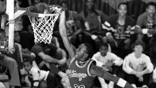 The 85 Nba Slam Dunk Contest In Indianapolis Was One Of The Greatest