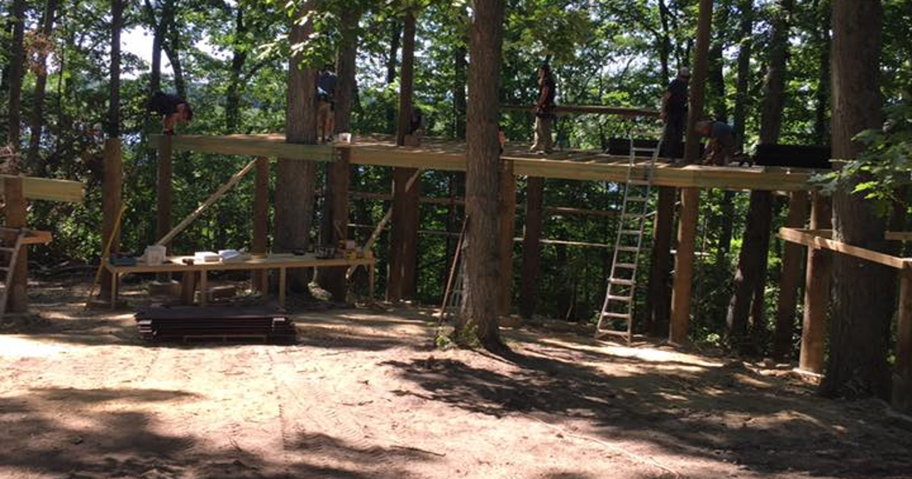 'Treehouse' film crew at camp for special kids