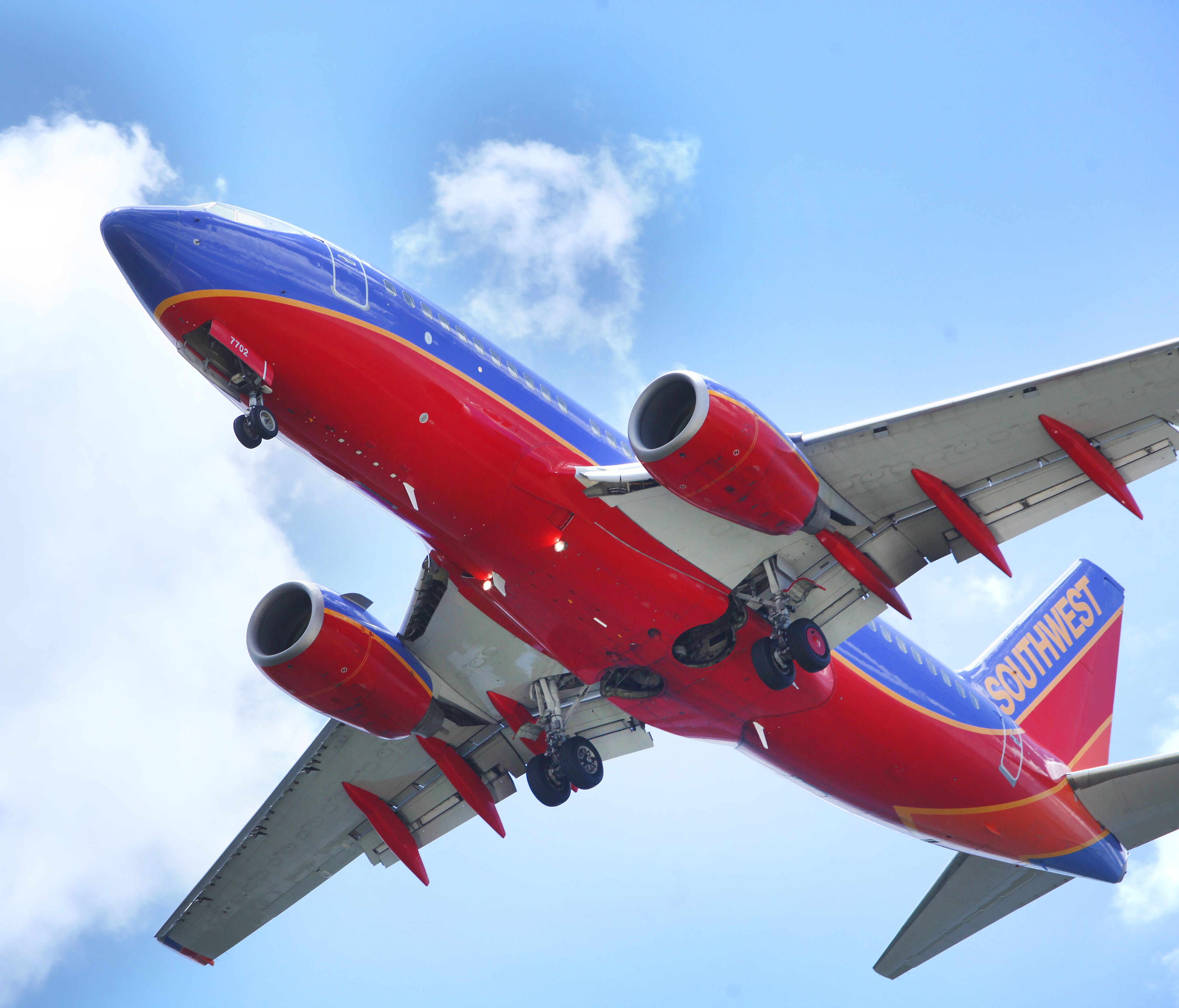 This file photo from June 6, 2016, shows a Southwest Airlines Boeing 737 getting ready to land at Tampa International Airport.