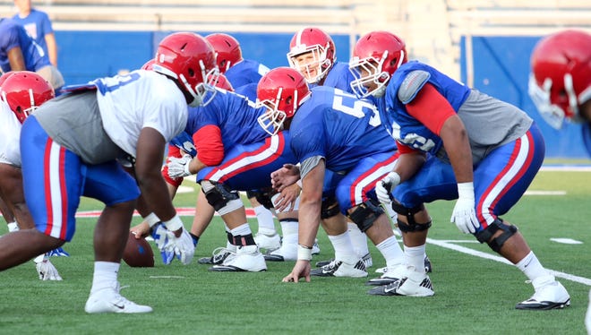 Louisiana Tech's offensive line is still up in the air thanks to a few minor injuries.
